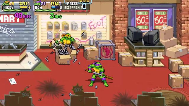 TMNT:shredder's revenge -2players /live no commentary смотреть онлайн