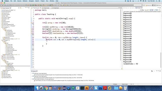 8 2D arrays and nested loops смотреть онлайн