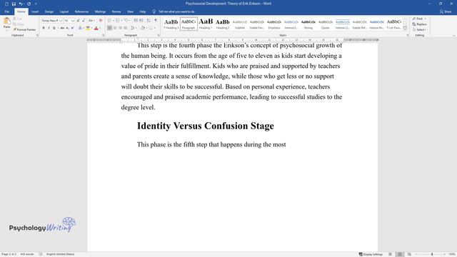 Psychosocial Development: Theory of Erik Erikson - Essay Example смотреть онлайн