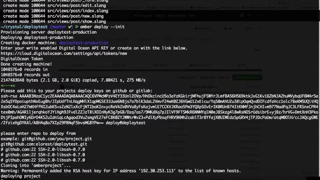 Amber Framework deploy command смотреть онлайн