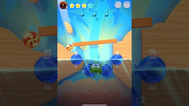 Cut the Rope Remastered: TIME TRAVEL (Om Nelle) 3 Stars + Blue , Apple Arcade Walkthrough смотреть онлайн