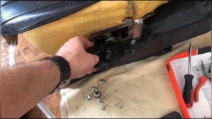 Паджеро 4, ремонт сиденья .