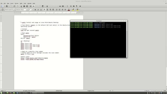 gedit Install and usage on Linux Mint/Ubuntu Desktop #53 смотреть онлайн