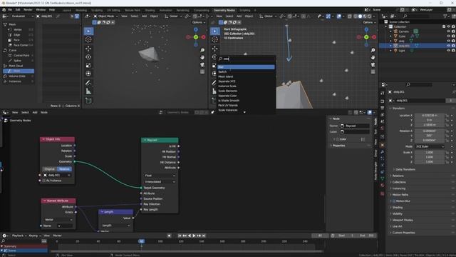Collisions v2 Blender Geometry Simulation Nodes Tutorial How-To смотреть онлайн