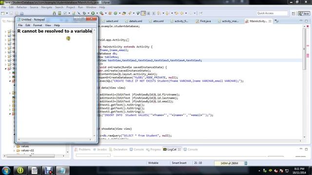 Error R cannot be resolved to a variable in Android смотреть онлайн