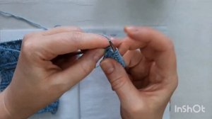 Чехол на подушку спицами с вшитым замком-молния, соединяю детали крючком, 2 красивых узора спицами