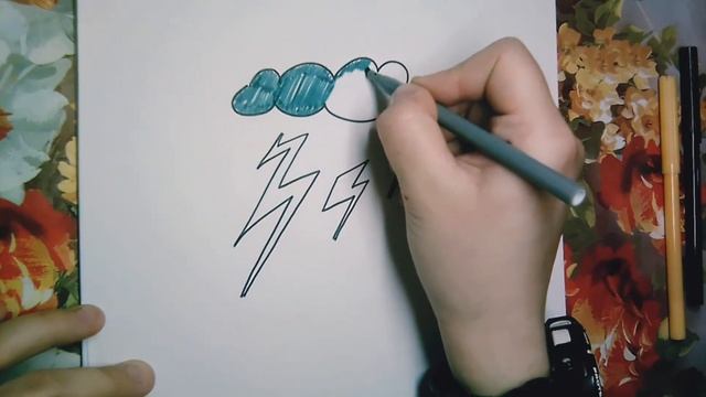 Рисуем молнию! Как нарисовать молнию смотреть онлайн