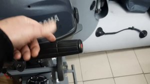 Установка дополнительной  кнопки  STOP на румпель  лодочного мотора  YAMAHA  F 9.9 J.