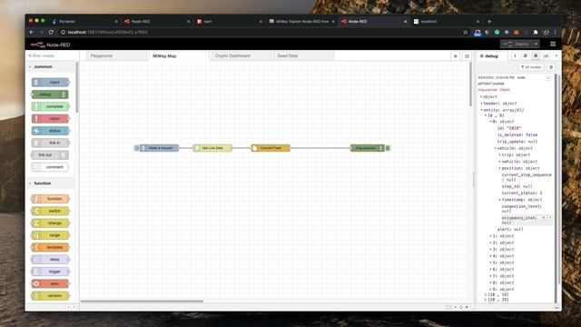 Live Bus/Transit tracking with node RED смотреть онлайн