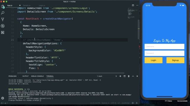 Login Functionality in React Native | AsyncStorage Tutorial смотреть онлайн