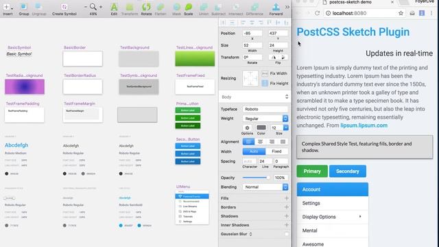 PostCSS-Sketch Plugin Demonstration смотреть онлайн
