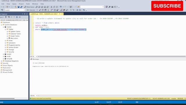How to update the column to a null value || Amrita смотреть онлайн