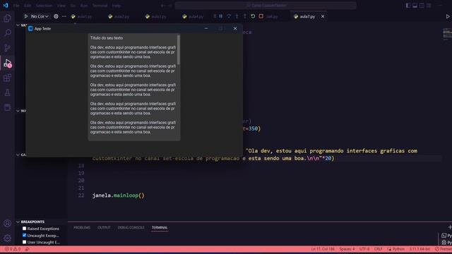 Aprenda a criar uma caixa de texto de forma correta (Textbox) - Aula07 || #python #tkinter смотреть онлайн