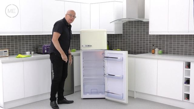 ME MEFFR213CR 50's Retro Style Fridge Freezer смотреть онлайн