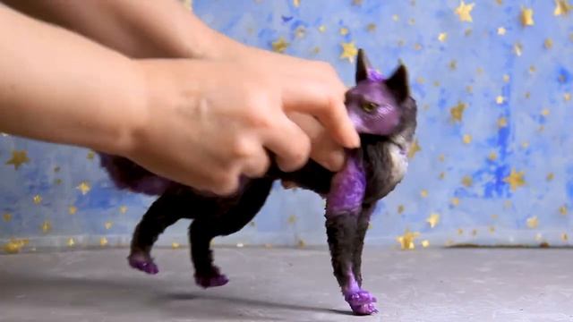 фиолетовый волк игрушка в смешанной технике смотреть онлайн