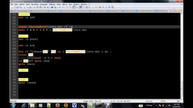 Batch Tutorial Psychedelic ASCII Matrix HOW TO смотреть онлайн