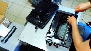 HP LaserJet Pro MFP M125a Разбираем  (трещит) Проглотил ручку
