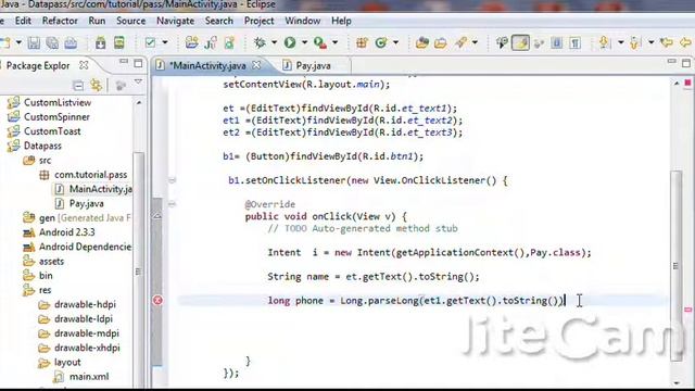 Android Application Development tuorial 3:Passing strings between Activities смотреть онлайн