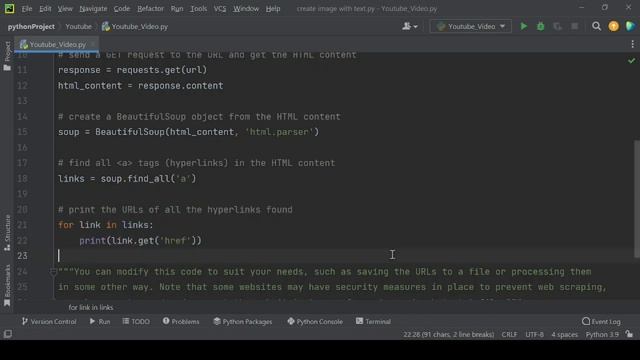The Easy Way to extract all URLs from a Website with Python смотреть онлайн