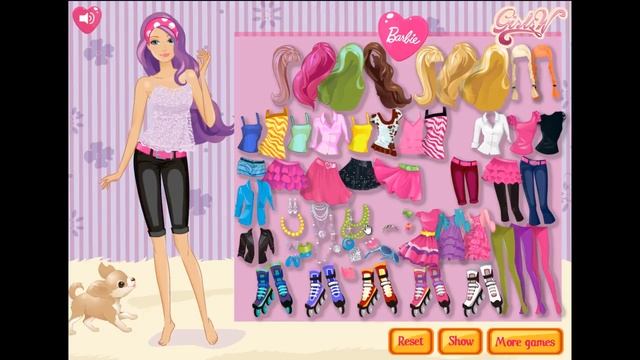 Барби на роликах игра. Одевалки Барби играть смотреть онлайн