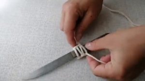 Как оплести рукоятку ножа, очень просто!