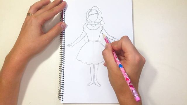 «Как нарисовать девочку» #видеоуроки #какнарисовать #howtodraw #девочка #изо #чтонари