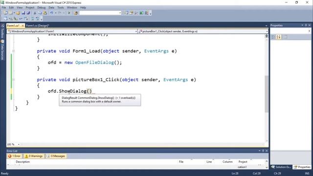 C# Windows Forms Tutorial #16 - Open File Dialog смотреть онлайн