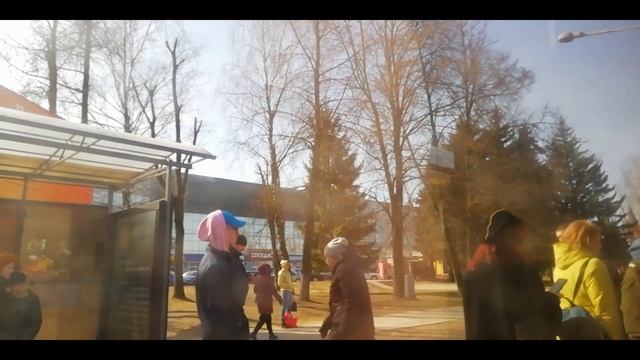 МОЛОДЕЧНО.Поездка на автобусе МАЗ-105.065 Гос.№ АЕ 9831-5 маршрут №10 (18.03.2023) смотреть онлайн