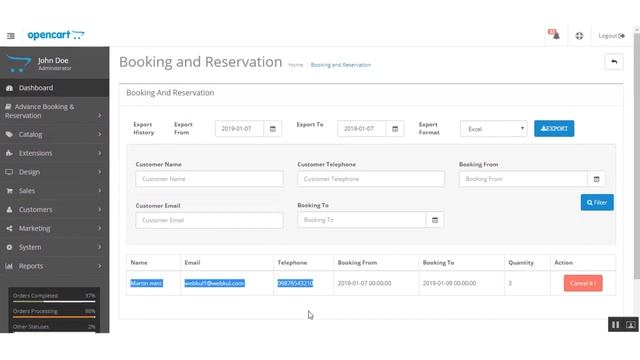 OpenCart Advanced Booking & Reservation | Customer Time Based(Day & Hour Wise) смотреть онлайн
