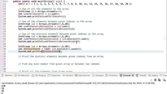Java8: Stream API - dealing with an ARRAY смотреть онлайн