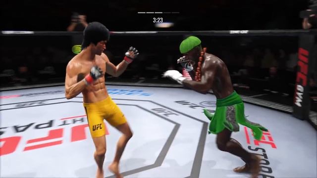 UFC4 Bruce Lee vs Ethiopan Dassanech EA Sports UFC 4 PS5 смотреть онлайн