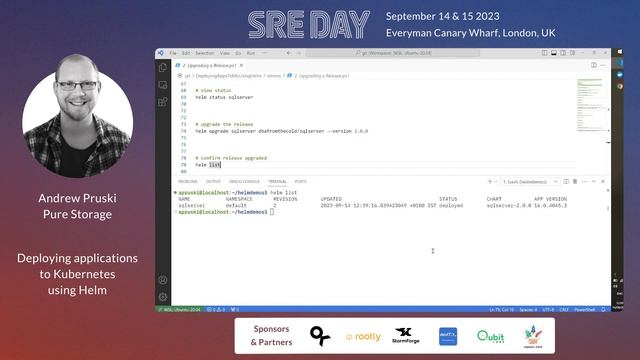 Deploying applications to Kubernetes using Helm | Andrew Pruski | SREday 2023 смотреть онлайн