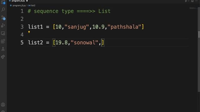 Sequence data type list | #pythonforbeginners Course | #sanjug | #pythonprogramming смотреть онлайн