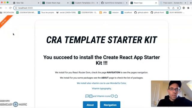 Create React App Custom Templates - envsubst variables d'environnement смотреть онлайн