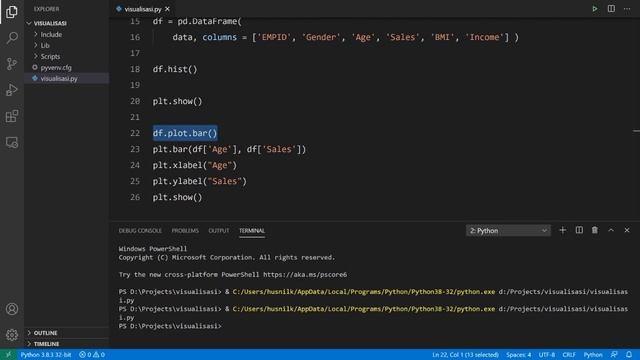 Visualisasi Data menggunakan Python смотреть онлайн