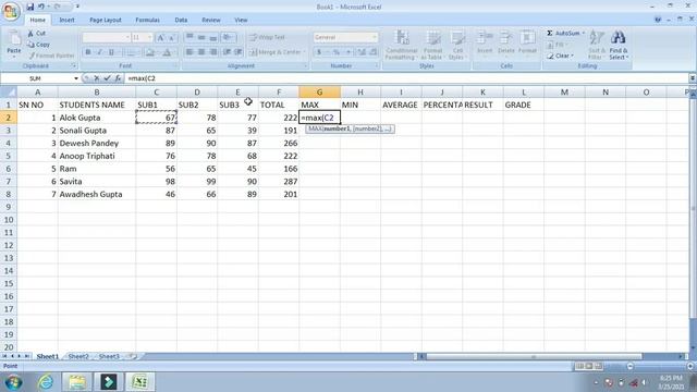 MS Excel || All formula include || Sum Average || Percentage || Grade || Result || Maximum ||Minimu смотреть онлайн