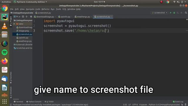 How to take screenshots using python? | 2 minutes tutorial смотреть онлайн