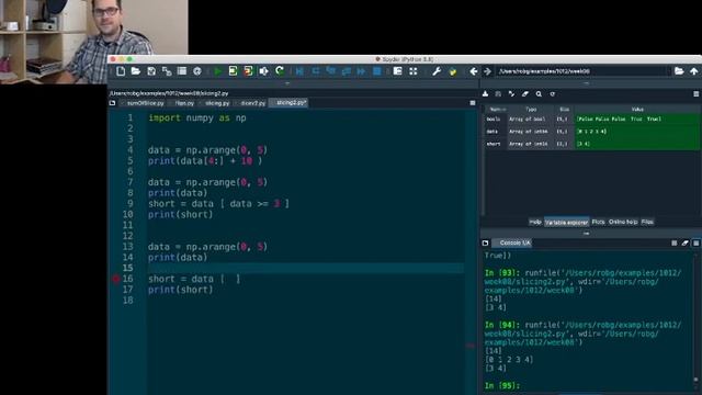 Week 8 day 4 - slicing numpy arrays смотреть онлайн