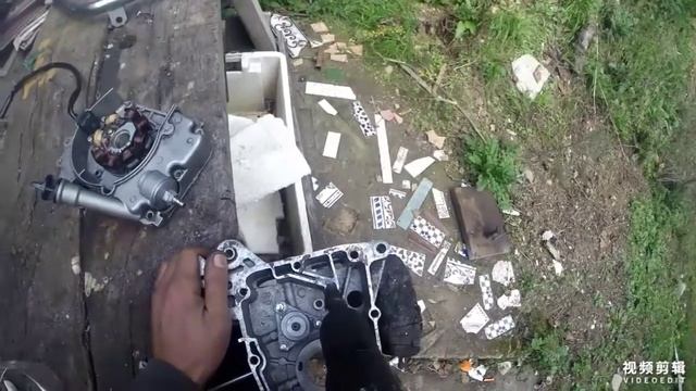 scooter 4t chinois bicylindre 160cc 139qmb DIY ( moped gy6 bicylindre 4 stroke ) смотреть онлайн