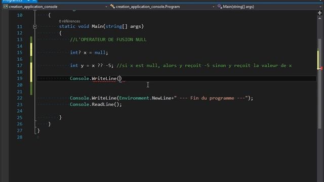 0085 - L'opérateur de fusion Null - C# смотреть онлайн
