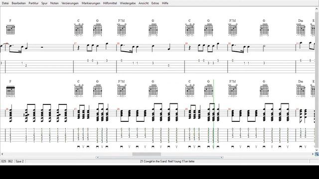 Neil Young - Cowgirl in the Sand - Tabs смотреть онлайн