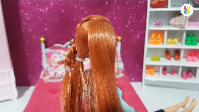 PASO A PASO.! Hermoso PEINADO para tu BARBIE. Peinados para Barbie смотреть онлайн