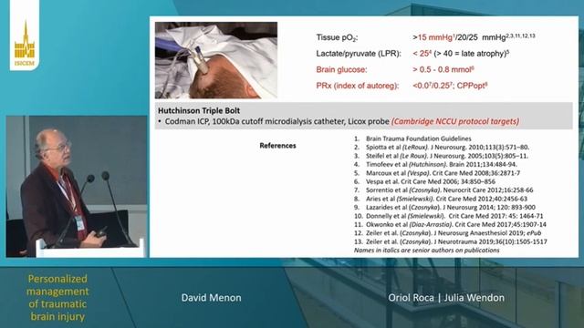 Personalized management of traumatic brain injury David Menon 2023 смотреть онлайн