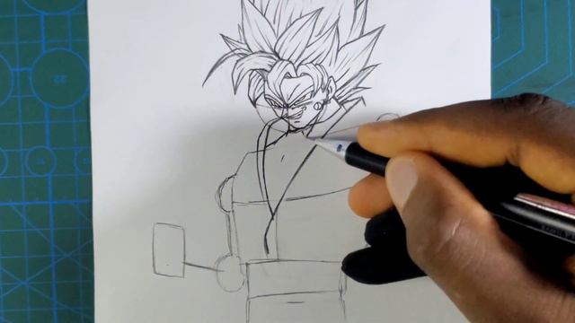 How to Draw Goku Black Super Saiyan Rose 💥[Dragonball Manga] step by step drawing tutorial смотреть онлайн