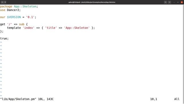 Perl Dancer Part 30: Skeleton смотреть онлайн