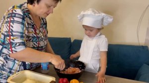 К Нике приехала бабушка Ира из Ельца! Весь день вместе! Играем, готовим, гуляем