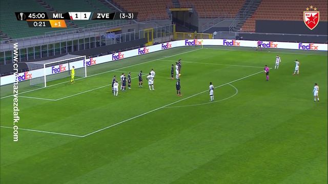 Milan - Crvena zvezda 1:1, highlights смотреть онлайн