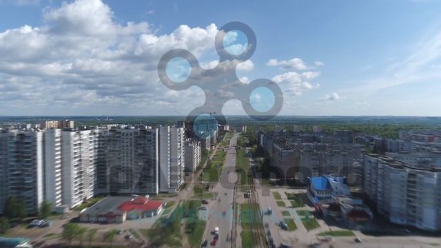 Ярославль. Жилой район. Гиперлапс. Аэросъемка смотреть онлайн
