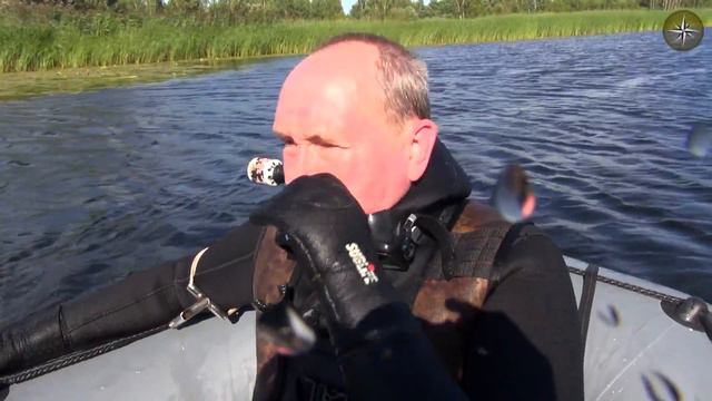 ПОДВОДНАЯ ОХОТА ЛЕТОМ НА МАЛОЙ РЕЧКЕ У ДРУЗЕЙ. КОМПАС №34 смотреть онлайн