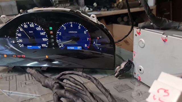 2jz ge vvti Progres.Toyota Progres поставил и поехал. Запускаем родной щиток приборов.Сборка,тест смотреть онлайн
